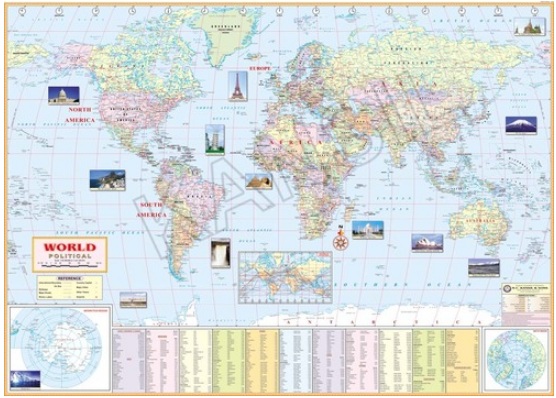 Large Size Wall Maps