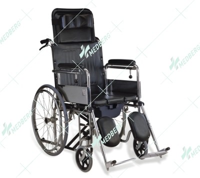 Commode Wheelchair for Users with Paralysis/Gatism 