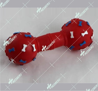 Bone and dumbbell shape of squeak vinyl toys
