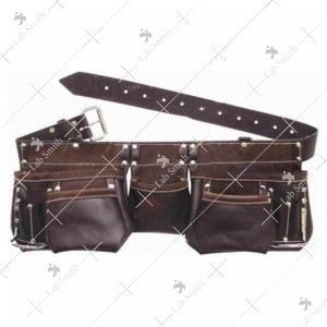 Pocket Oil Tanned Leather Tool Bag Belt