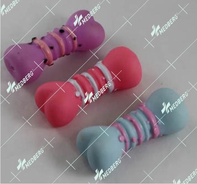 Bone and dumbbell shape of squeak vinyl toys