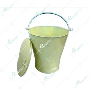 Enamel Pail / Bucket with Lid