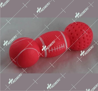 Bone and dumbbell shape of squeak vinyl toys