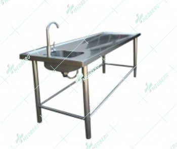 Stainless steel 304 Dissecting table autopsy table with weep hole