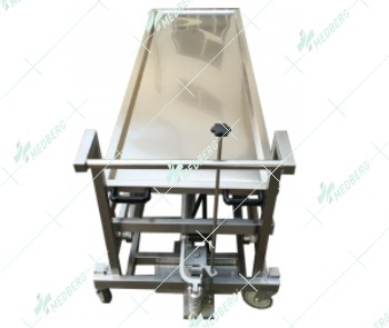 High quality hospital use mortuary equipment mortuary trolley