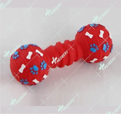 Bone and dumbbell shape of squeak vinyl toys