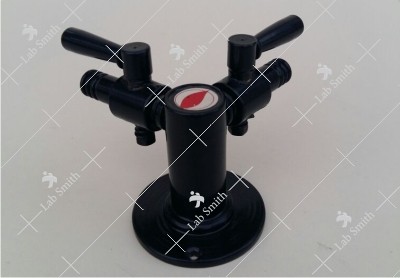 Gas Tap, Brass, Black Powder Coated