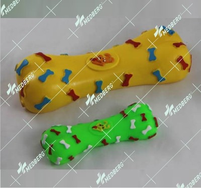Bone and dumbbell shape of squeak vinyl toys