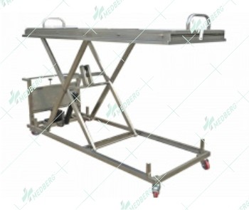 400-1500mm Height adjustable Stainless Steel 304 mortuary stretcher