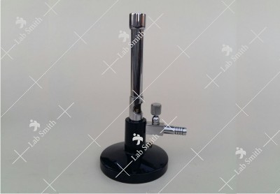 Bunsen Burner, Double Walled, with screw type regulator
