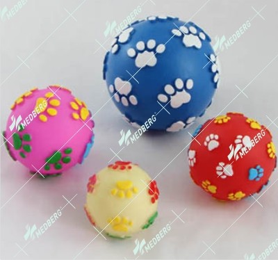 Ball shape of squeak vinyl toys