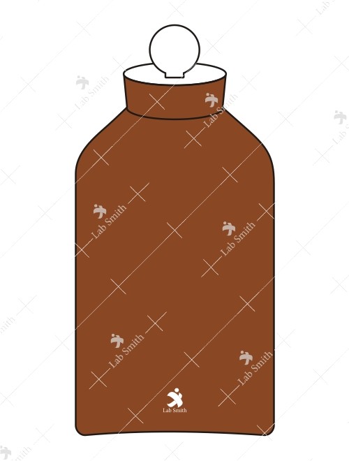 Reagent Bottles, Wide Mouth, with interchangeable hollow Stopper (Amber).