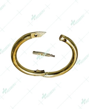 Self-Piercing Bull Nose Ring Brass 