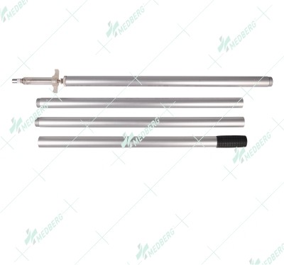 Plastic steel syringe with a putter (TPX/PC)