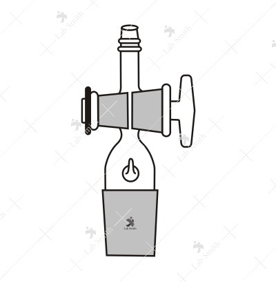 Adapters with Stopcock, Cone to Rubber Tubing, Straight connection.