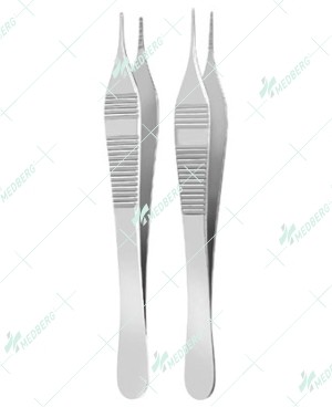 Adson Tissue Forceps, 1x2 teeth straight