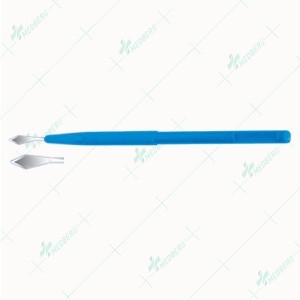 ANGLED POINTED TIP : For Entry into Interior Chamber