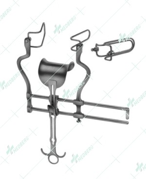 Balfour Retractor, Spreader only lateral blade center blade, 250 mm