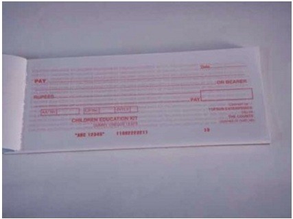 Banking Dummy Cheque Book For Mathematics