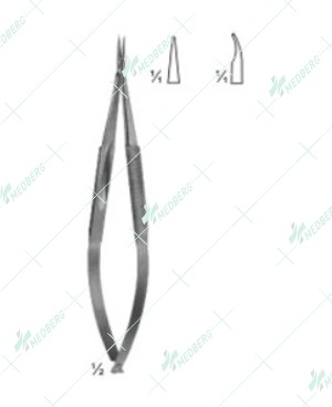 Barraqure Needle Holder, without Catch, 120 mm