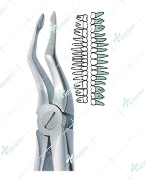 Bayonet Tip Upper Atraumatic Extraction Forceps