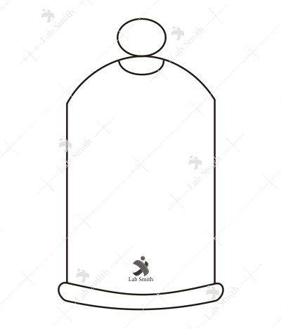 Bell Jars with Ground Flange Knobbed