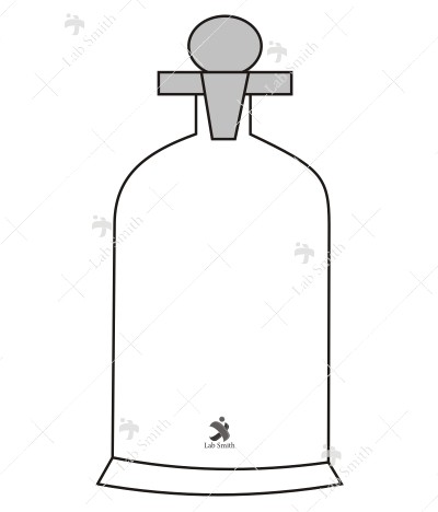 Bell Jars with Ground Stopper on Top