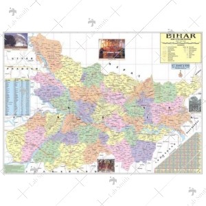 Bihar Political Cum Physical Map