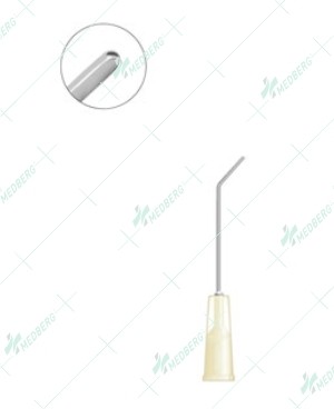 Bishop-Harmon Cannula, flat tip, 19 gauge