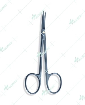 Black Kryptonite Iris Scissors, Curved, 11.5cm