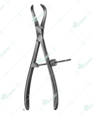 Bone Holding Forceps, with thread fixation, 235 mm