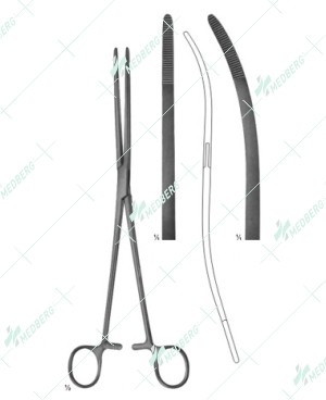 Bozemann Uterine Dressing Forceps, 260 mm