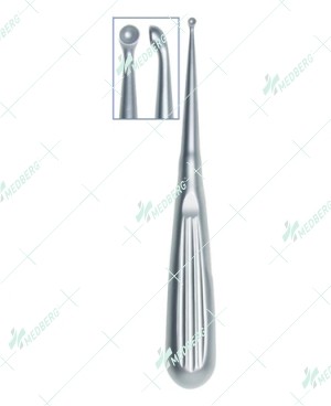 Bruns Bone Curette, 4mm dia.