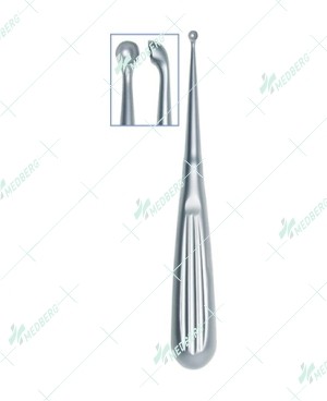 Bruns Bone Curette, 5mm dia.