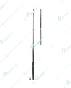 Buck Suture Instrument, Triangular serrated end, 140 mm