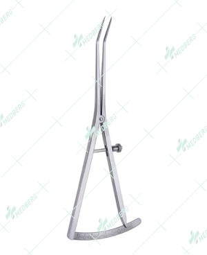 Castroviejo Caliper, 30ºAngled Tip, 0-40mm Range, 17cm Long