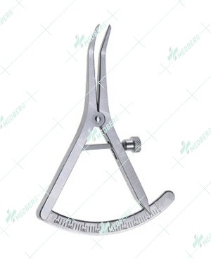 Castroviejo Caliper, 30ºAngled Tip, 0-40mm Range, 9cm Long