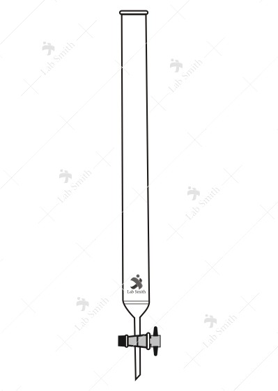 Chromatography Columns, with integral sintered disc and PTFE key Stopcock.