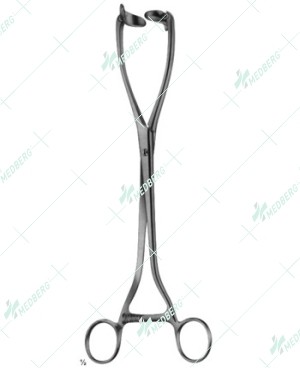Collin Uterine Elevating Forceps, with movable jaws, 265 mm