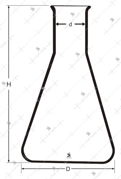 Conical Flasks (Erlenmeyer),Transparent