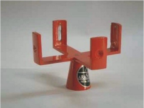 Cross Vertical Staff Brass For Mathematics