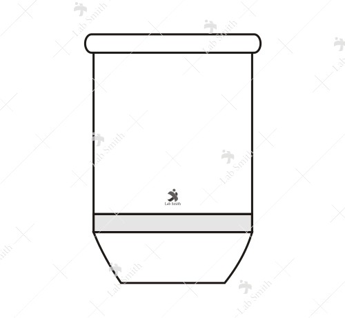 Crucible, Gooch type with Sintered Disc of Porosity G-1 or G-2 or G-3 or G-4.