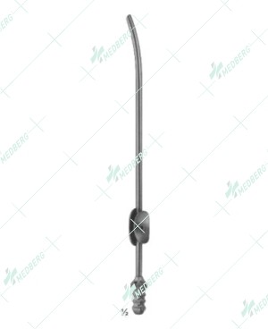 De Bakey Suction Tube, with finger cut-off, 190 mm