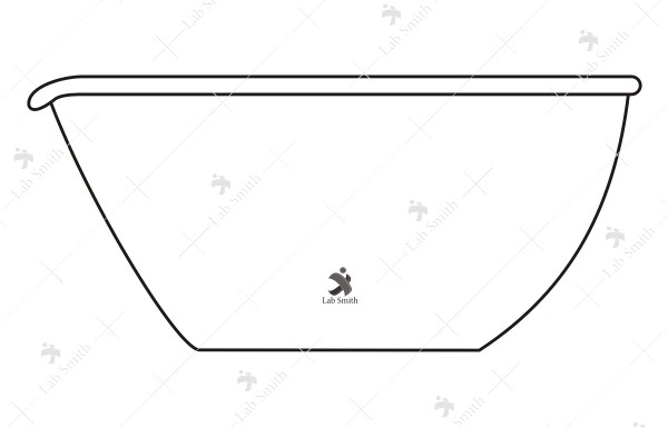 Dishes Evaporating, Flat Bottom, with Spout