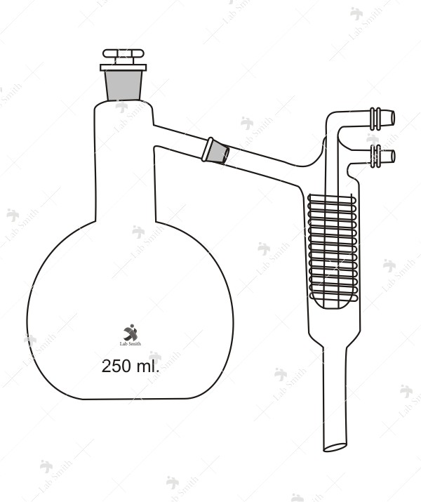 Distillation Apparatus, Consists of 2000 ml. flask, Friedrich condenser, and stopper.