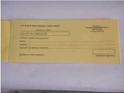 Dummy Pay-in-slip For Mathematics