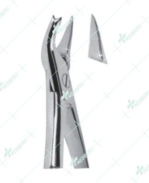 Extracting Forceps - English Pattern, Upper molars, left with serrated tips