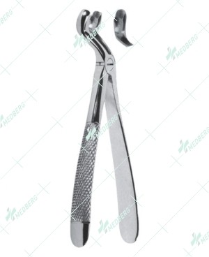 Extracting Forceps - English Pattern, Upper third molars with serrated tips