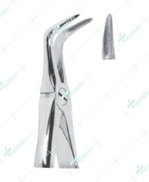 Extracting Forceps, Lower roots with serrated tips