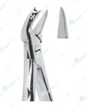 Extracting Forceps, Upper molars, left with serrated tips
